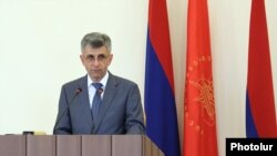 David Ishkhanian, newly elected speaker of the Karabakh parliament, Stepanakert, August 7, 2023. 