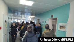 Imagine de pe culoarele unui spital din România