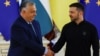 Mađarski premijer Viktor Orban i ukrajinski predsednik Volodimir Zelenski u Kijevu, 2. jul 2024.