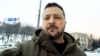 Президент України Володимир Зеленський під час відеозвернення з нагоди Дня ЗСУ. Київ, грудень, 2023 року 