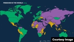 România se află printre țările unde libertatea nu a scăzut în ultimul an. 