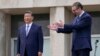 Si i Vučić o 'zajedničkoj budućnosti' pred hiljadama ljudi na dočeku u Beogradu