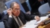 U.S. - Russian Foreign Minister Sergei Lavrov listens as he chairs a UN Security Council meeting at the U.N. headquarters in New York, April 24, 2023.