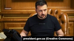 Presidenti ukrainas, Volodymyr Zelensky. Fotografi nga arkivi. 