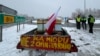 POLAND -- Protest of Polish farmers. Border blockade at the Dorohusk checkpoint, Poland, February 9, 2024