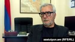Armenia - Andranik Kocharian, chairman of the parliamentary Committee on Defense and Security, is interviewed by RFE/RL, Yerevan, March 15, 2024.