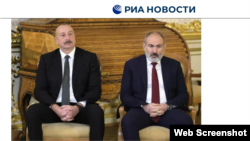 Russia - Armenian Prime Minister Nikol Pashinian and Azerbaijani President Ilham Aliyev attend a CIS summit in Saint Petersburg, December 26, 2023.