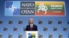 Sekretari i përgjithshëm i NATO-s, Jens Stoltenberg, gjatë adresimit për media në ditën e parë të samitit të aleancës. Vilnius, 11 korrik 2023. 