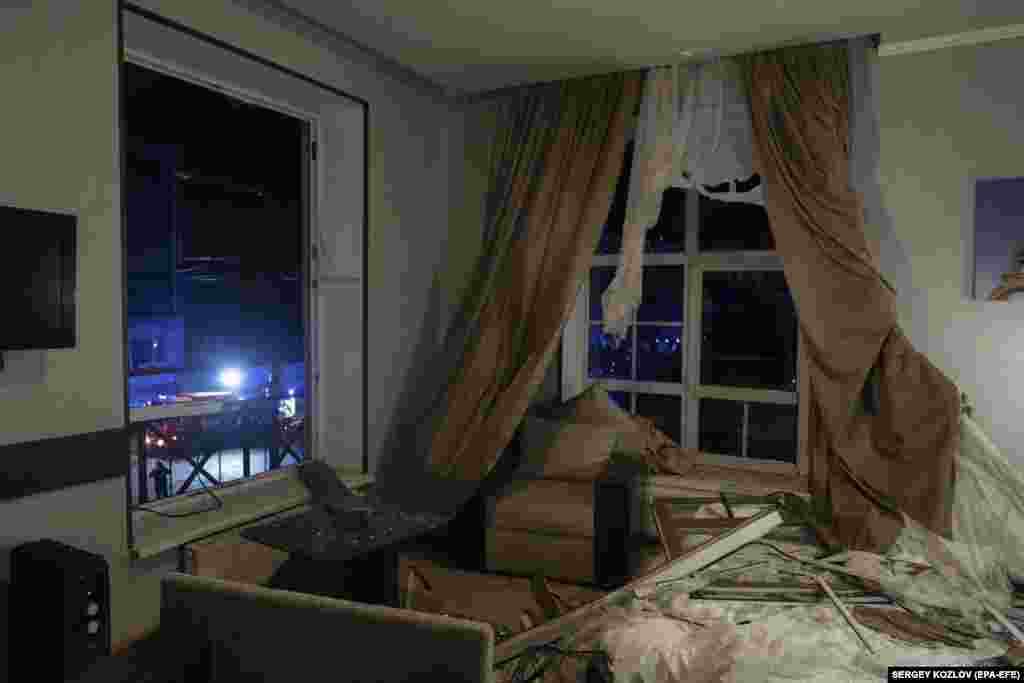 According to the state emergency services, those hurt in the strike were "hotel staff and guests, one of whom is a foreign journalist."