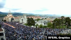 Митинг движения «Нет этническим чисткам в Арцахе!» в Степанакерте