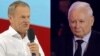 Donald Tusk dhe Jaroslaw Kaczynski, rivalët kryesorë në skenën politike polake. Fotografi nga arkivi.
