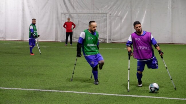 Kosovo's Amputee Soccer Stars Overcome Legacy Of Conflict