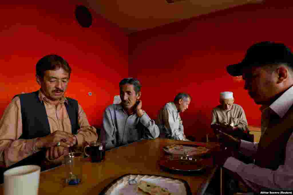 Hazara inside a teahouse in Quetta.