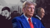 Владимир Зеленский, Дональд Трамп, Владимир Путин. Коллаж