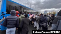 Проводы мобилизованных в Кемерово