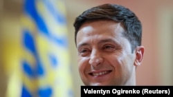Актер, Украина президенттигине талапкер Володимир Зеленский.