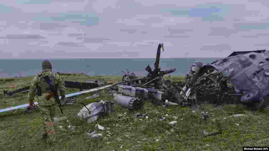 Ez itt egy Mi–8-as helikopter roncsa