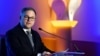 Orbán Balázs, az MCC kuratóriumi elnöke, a miniszterelnök politikai igazgatója beszédet mond a Mathias Corvinus Collegium (MCC) második nemzetközi médiakonferenciáján 2023. január 25-én