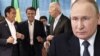 Президент Индонезии Джоко Видодо, Эммануэль Макрон, Джо Байден и Владимир Путин (коллаж)