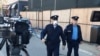 Policija ispred Ministarstva infrastrukture, Priština
