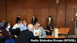 Првообвинетиот Бојан Јовановски на пресудата за случајот Рекет.