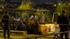 Armenia -- A commuter bus in Yerevan destroyed by an explosion, 25Apr2016
