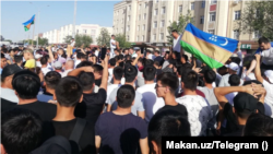 Протесты в Нукусе