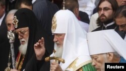 Патриархи Грузии и России, архивная фотография
