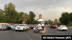 د عراق یو شمېر ترافیک د دندې سرته رسولو پر مهال