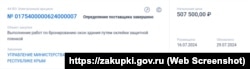 Інформація про закупівлю бронеплівки для офісів Кримського управління Мін'юсту РФ, липень 2024 року