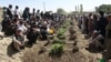 Victims of the deadly twin suicide attack on the mosque in Gardez were buried on August 4.