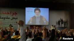 سخنرانی‌های حسن نصرالله، رهبر گروه حزب‌الله لبنان، در سال‌های اخیر عمدتا به صورت تلویزیونی ایراد شده است