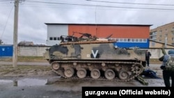 Разбитая российская военная техника под Киевом (архивное фото)