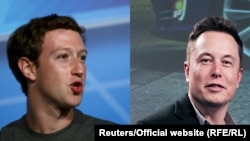 Zuckerberg i Musk (fotoarhiv)