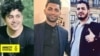Condemned to death (left to right): Said Tamjidi, Mohammad Rajabi, and Amir Hossein Moradi