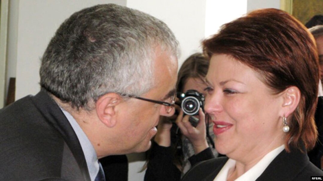 Andzelika Borys (right) was reelected ZPB leader.