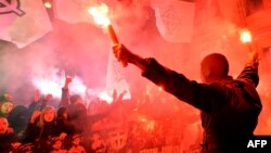 Акция украинских националистов в Киеве