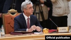 Прэзыдэнт Армэніі Сэрж Сарксян