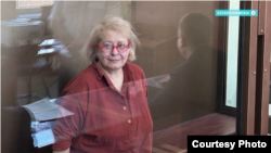 Russian journalist Ekaterina Barabash appears in court. (file photo)