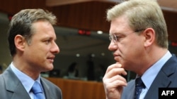 Goran Jandroković i Štefan Fuele u Bruxellesu, 19. travnja 2011