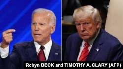 Donald Trump amerikai elnök és Joe Biden volt alelnök