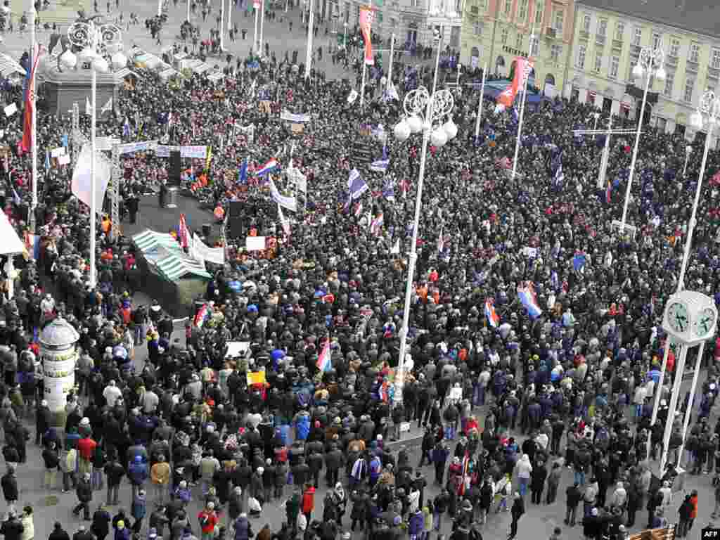 Zagreb, 26.02.2011. Foto: AFP / Hrvoje Polan