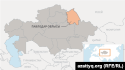 Павлодар облысының картасы.