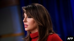  Zëdhënësja e Departamentit amerikan të Shtetit, Morgan Ortagus.