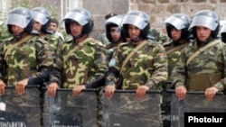 Armenia -- Riot police.