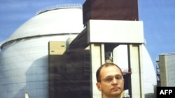 The head of Russia's nuclear agency, Sergei Kiriyenko, at a press conference at the Bushehr nuclear power plant last year