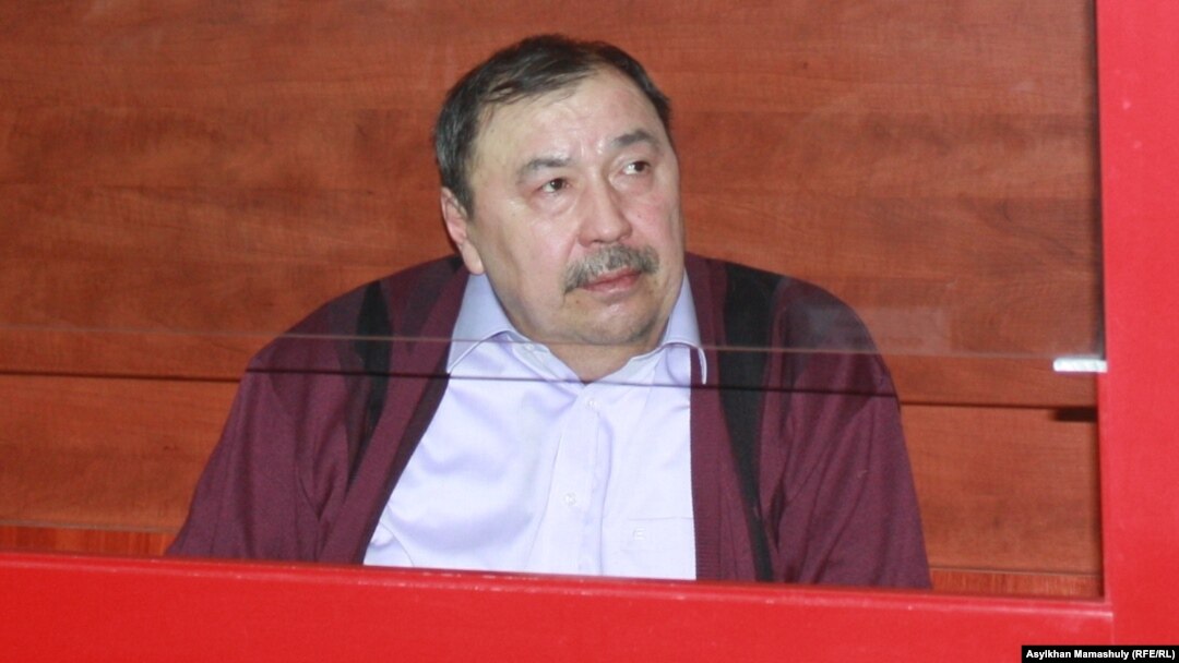 Ержан Утембаев на суде в Каскелене 22 января 2014 года.