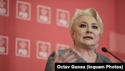 Premierul Viorica Dăncilă, imagine de arhivă.