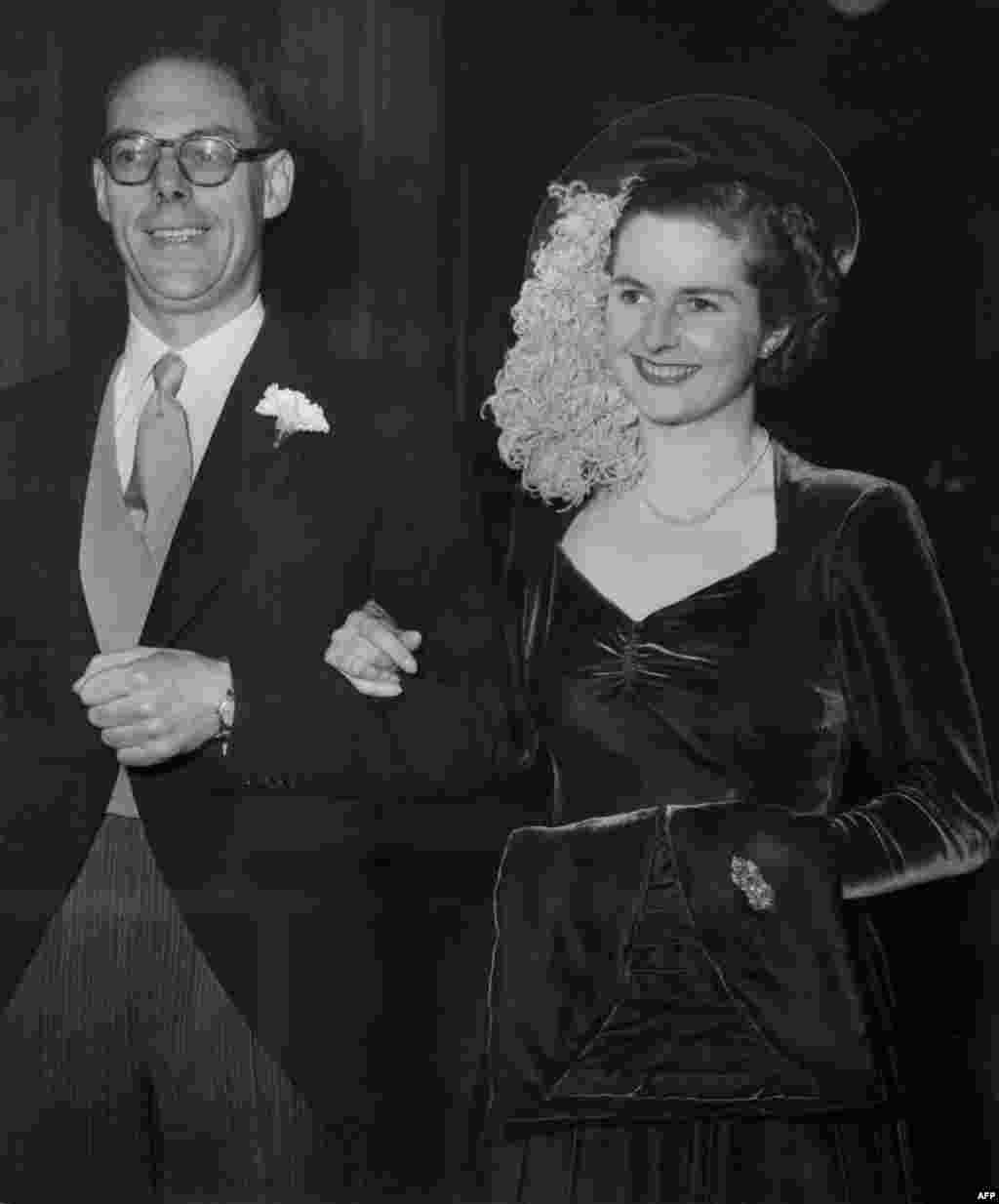 Margaret Thatcher i Denis Thatcher, London, 1951.