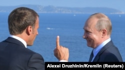 Макрон менен Путин. Франция. 2019-жыл.